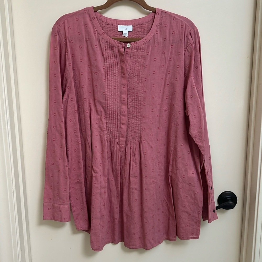 J.Jill long sleeve Pink shirt